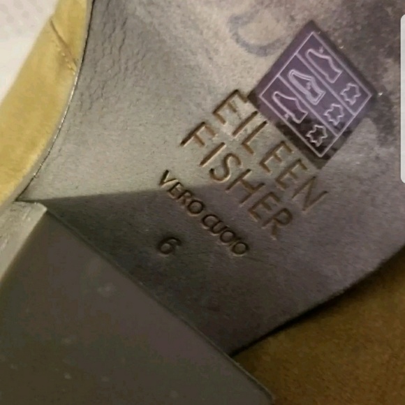 Eileen Fisher ankle boot 6 Tag olive green nubuck - Picture 6 of 7